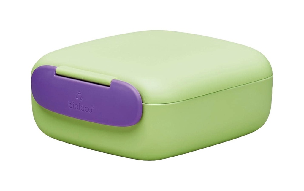 BioLoco Boîte casse-croûte Mini square-chit-chat Vert/Violet
