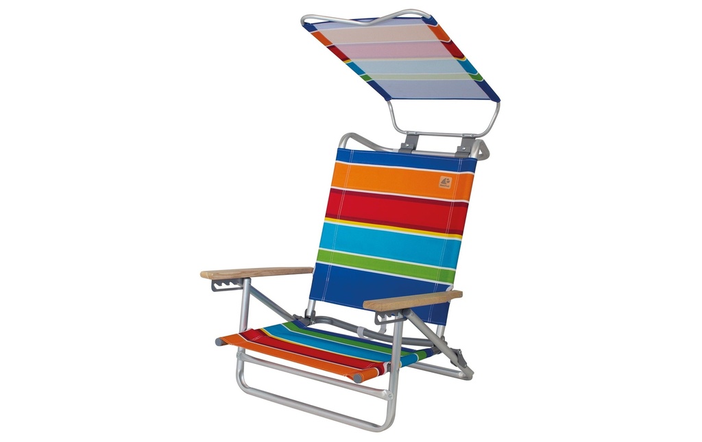 Eurotrail Chaise de plage Mediterrane Multicolore