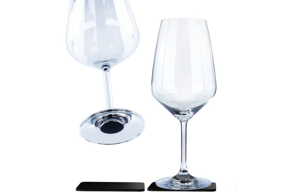 Silwy Verres en cristal magnétiques, Lot de 2, 6.5 dl