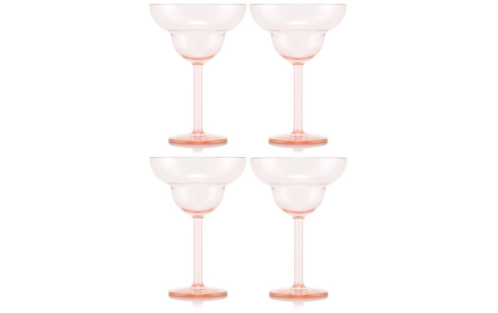 Bodum Verre de Martini d'extérieur Oktett 250 ml, rose, 4 pièces