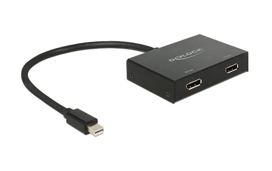 Delock Diviseur de signaux à 2 ports Mini-DP - DP
