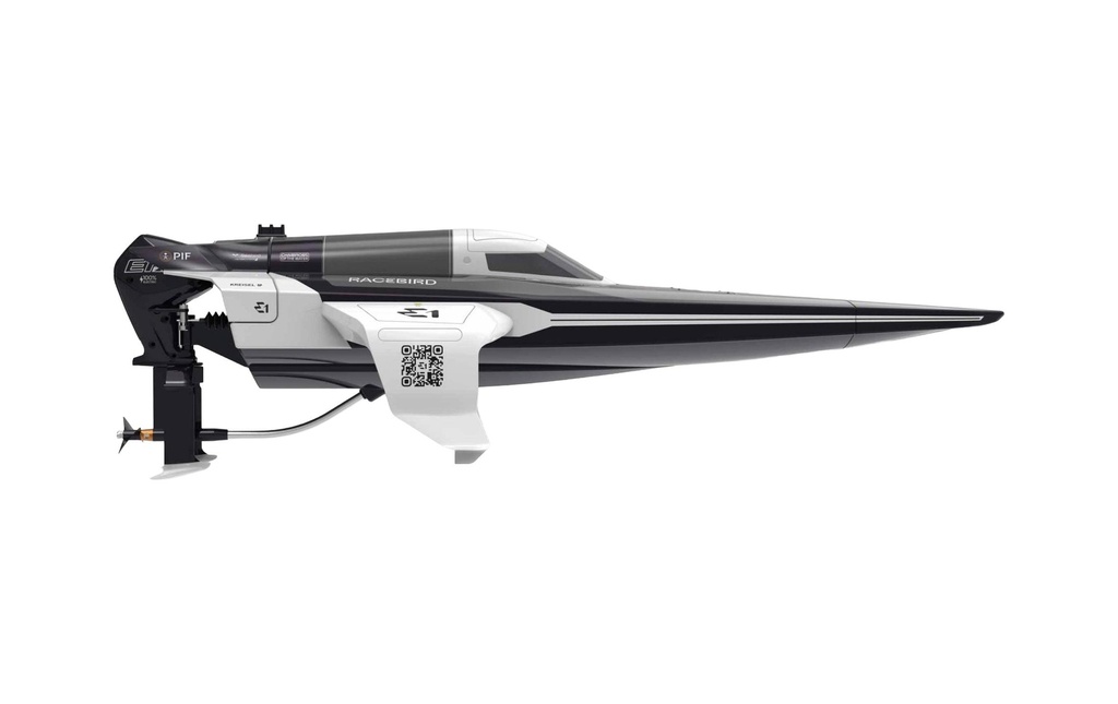Joysway E1 Racebird Hydrofoil Bateau blanc 1:14 RTR