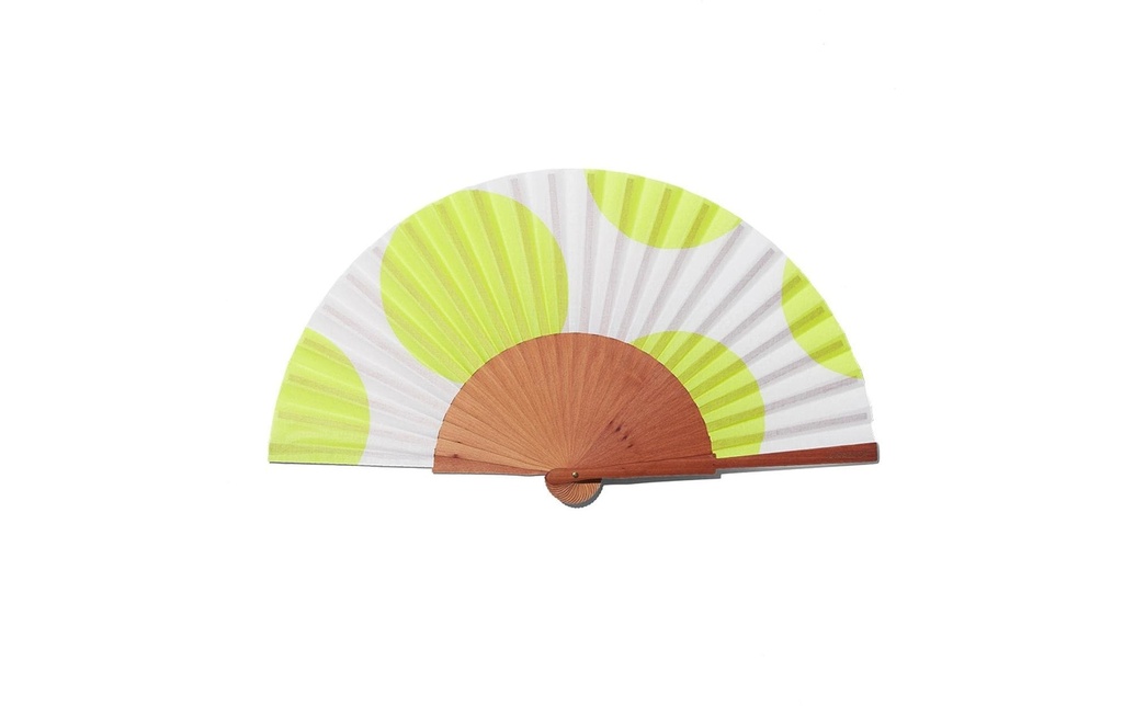 AFO - A FAN OF Éventail manuel- Fluo Dots 42 cm