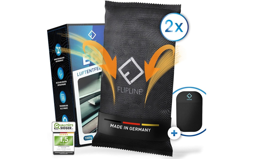 Flipline Déshumidificateur pour voiture 1 kg Lot de 2