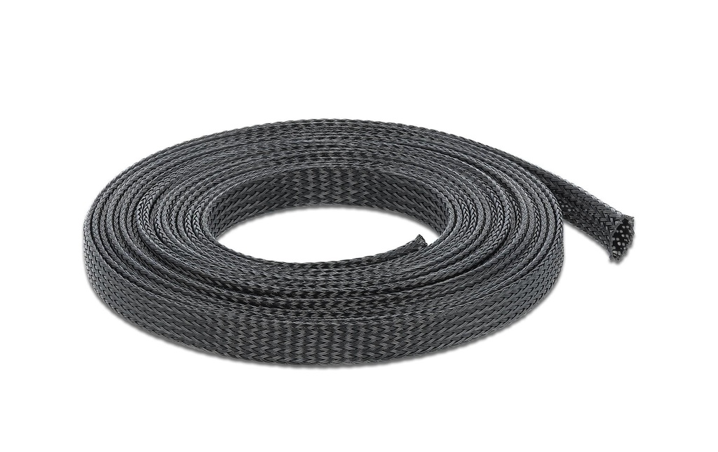 Delock Gaine de câble 5m x 12mm Noir