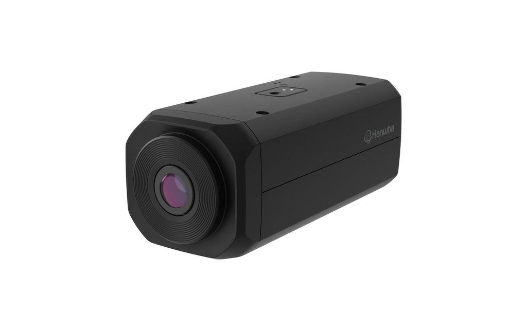 Hanwha Vision Caméra réseau PNB-A9082 Boîte AI 8MP Objectif de 5,9 à 13,3 mm