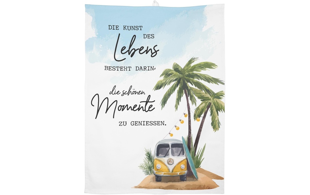 Sheepworld Torchon pour la vaisselle Die Kunst des Lebens Multicolore