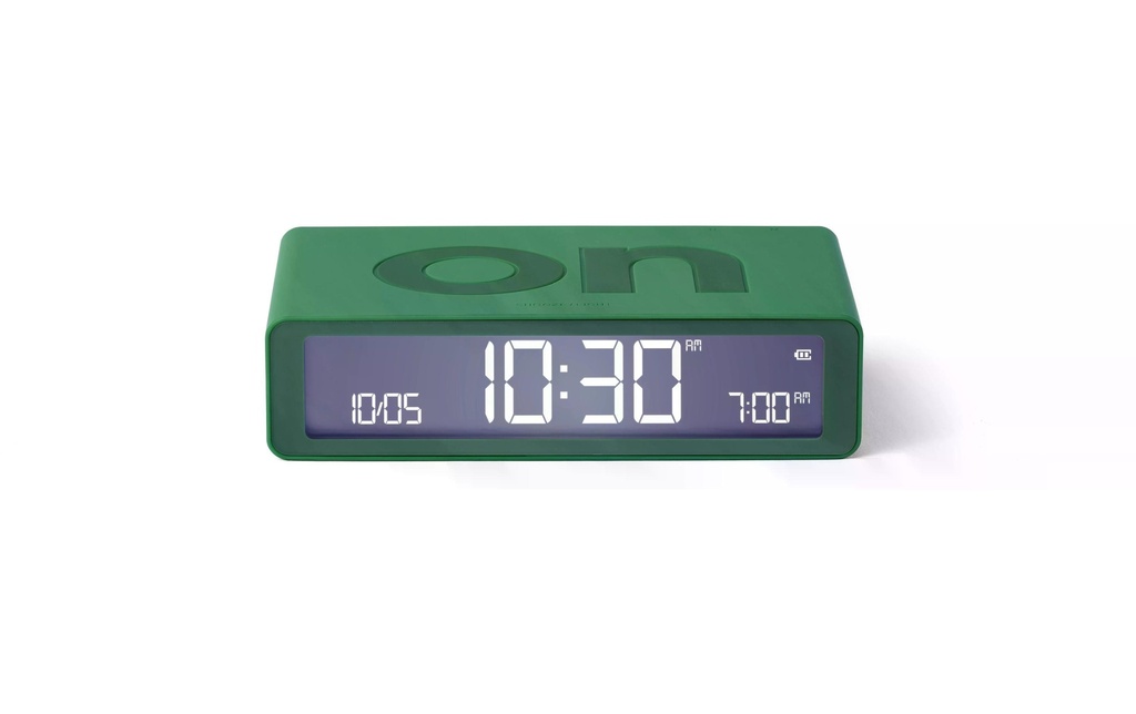 Lexon Réveil numérique Flip Classic Vert