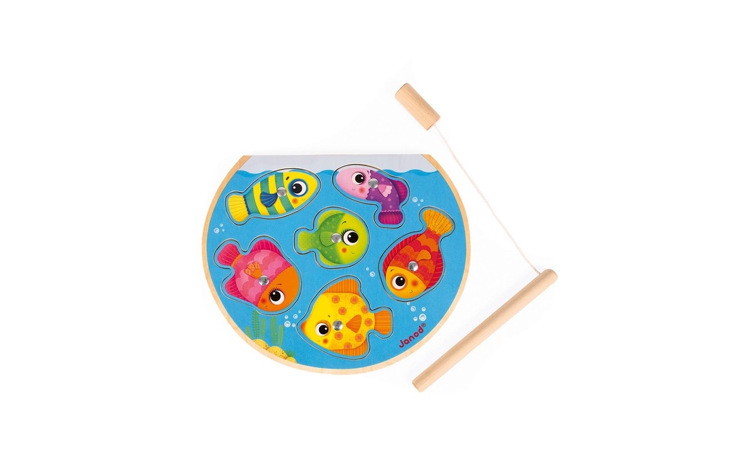 Janod Puzzle en bois Pêche en bocal