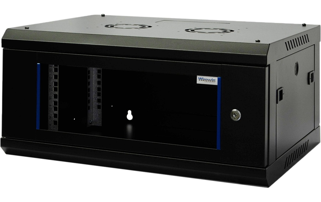 Wirewin Coffre de mur 600X450X4U Pro 3rd Gen 19 / 4HE / Noir