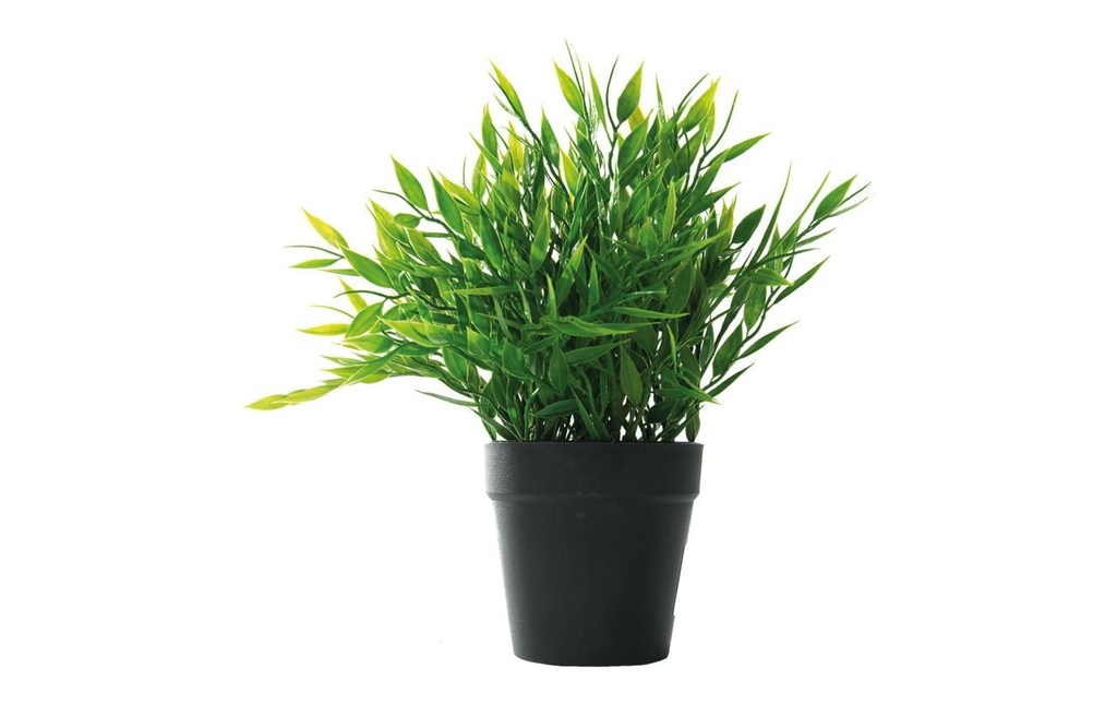 Dekomat AG Plante artificielle Feuilles de bambou en pot 24 cm