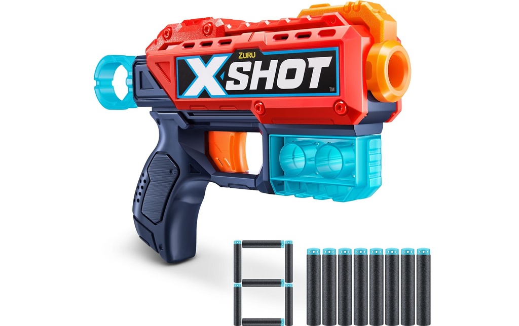 X-Shot X-Shot Kickback avec 8 fléchettes