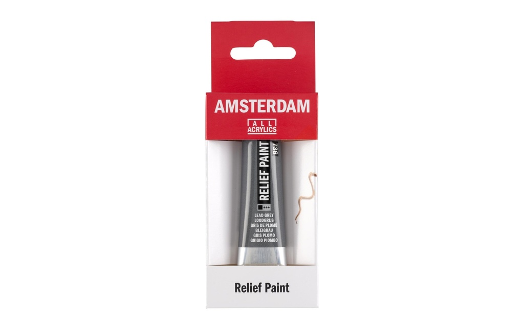 Amsterdam Peinture acrylique Reliefpaint 736 gris plomb opaque, 20 ml