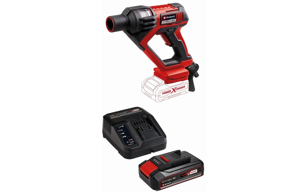 Einhell Nettoyeur à pression sur batterie Hypresso 18/24 avec batterie 1 x 2.5Ah