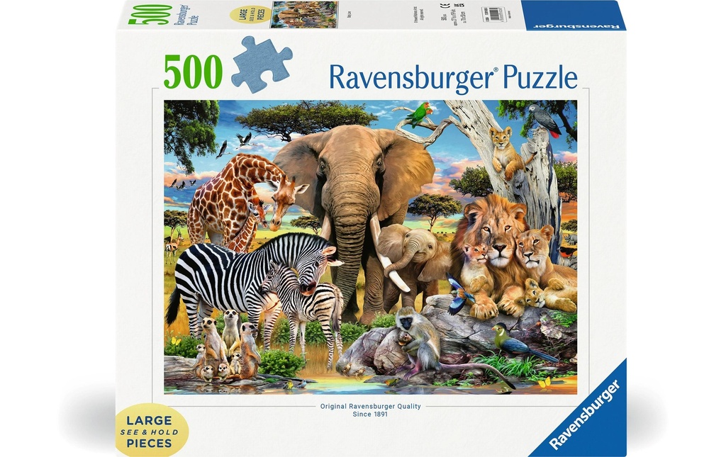 Ravensburger Puzzle Bébés animaux sauvages 500 pièces