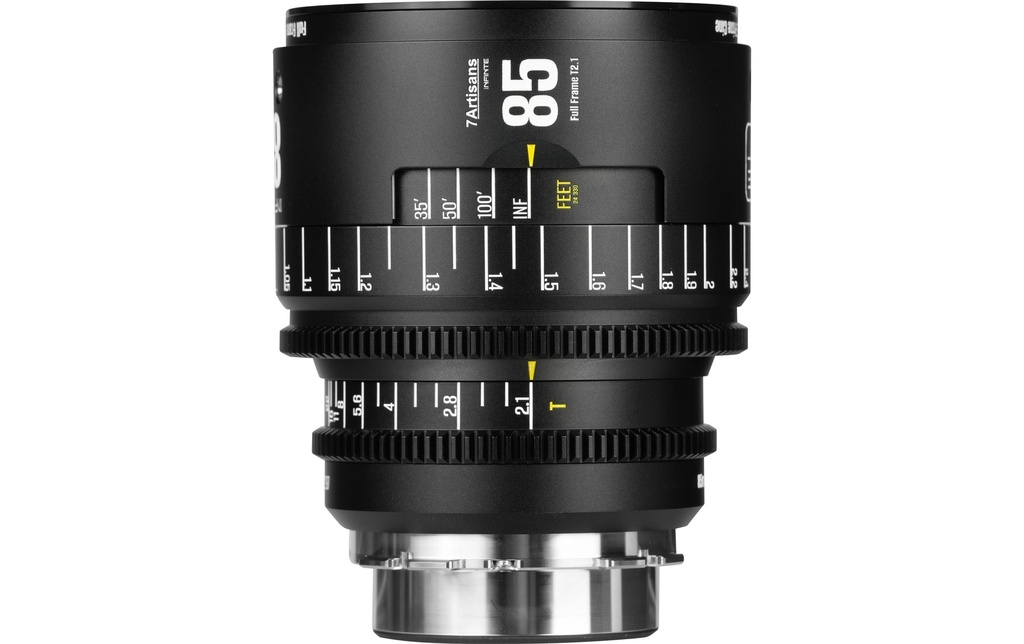 7Artisans Longueur focale fixe 85mm T/2.1 INFINTE Noir – Arri PL