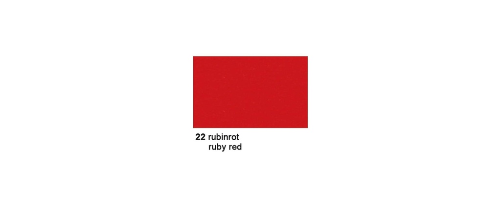 URSUS Papier coloré 50 x 70 cm 130 g/m², 10 feuilles, rouge rubis