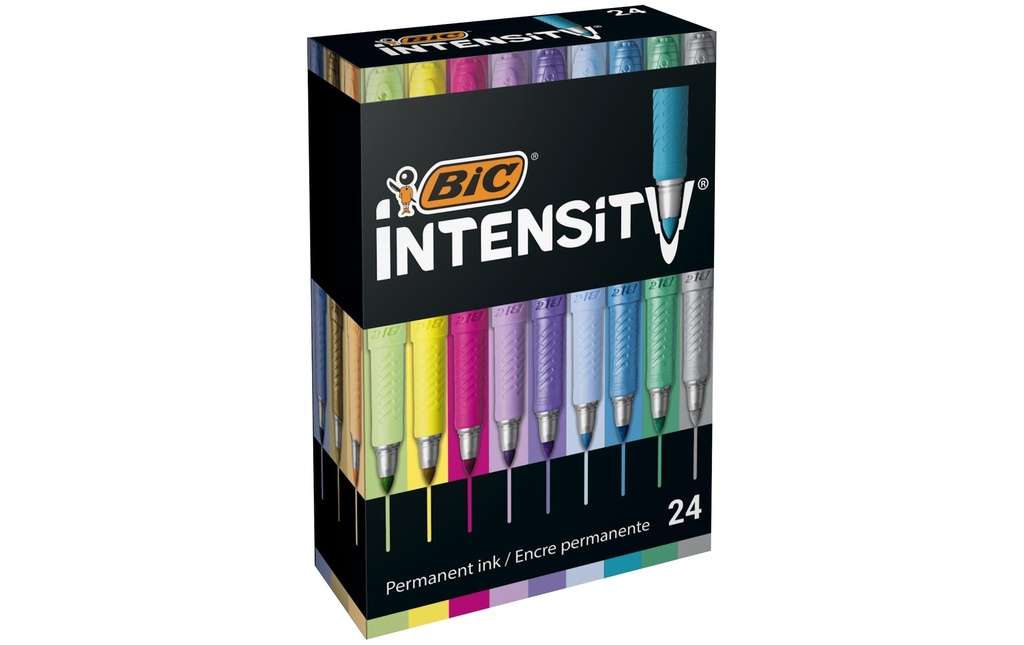 BIC Permanent Marker Intensity Box 24 pièces