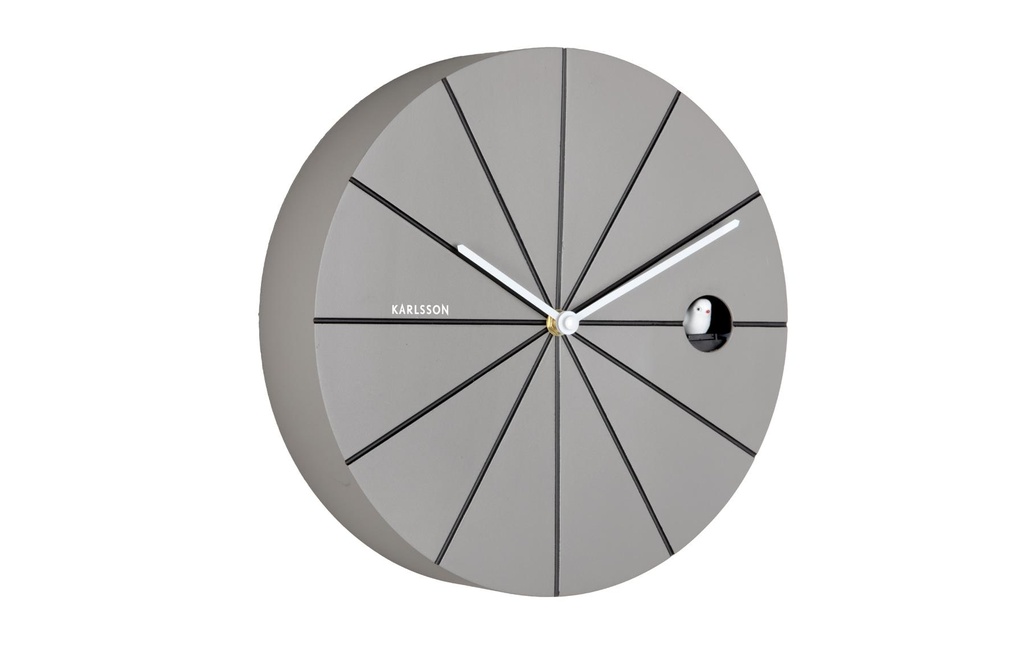 KARLSSON Horloge murale Destacado 28 cm, Dark Grey