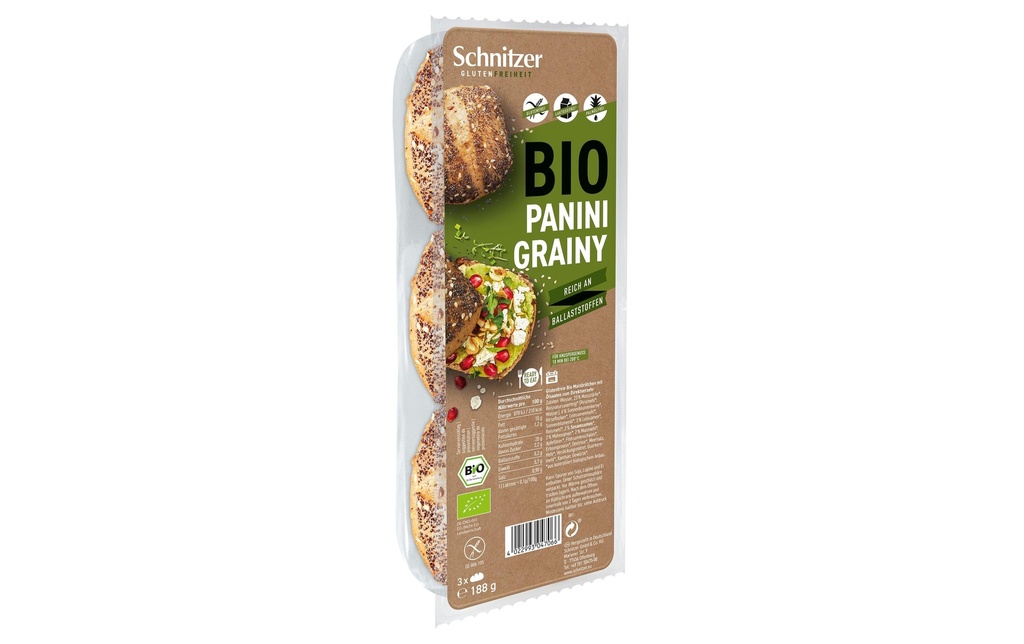 Schnitzer Bio Panini Grainy 188 g