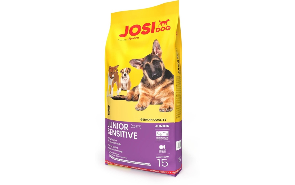 Josi Cat & Dog by Josera Alimentation sèche JosiDog Sensitive, Junior, 15 kg