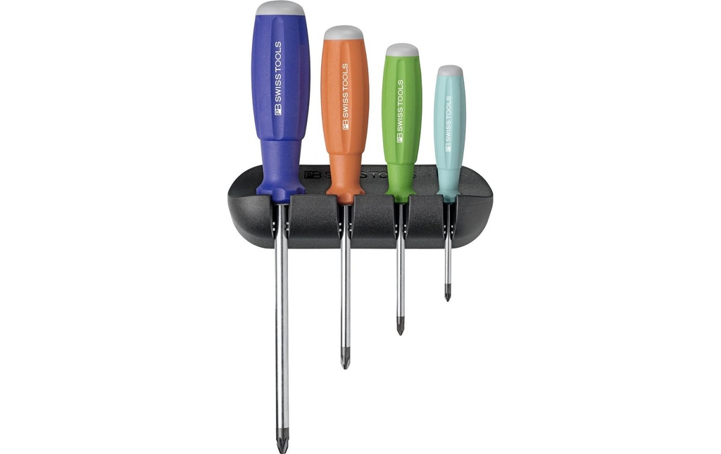 PB Swiss Tools Jeux de tournevis PB 8243 RB PZ en 4 parties