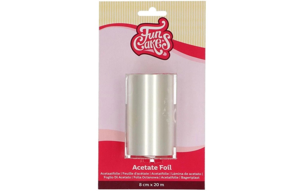 Funcakes Film pour bord de tarte 8 cm 1 Pièce/s, Clair