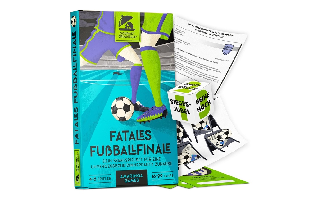 Gourmet Criminelle Party game Fatales Fussballfinale