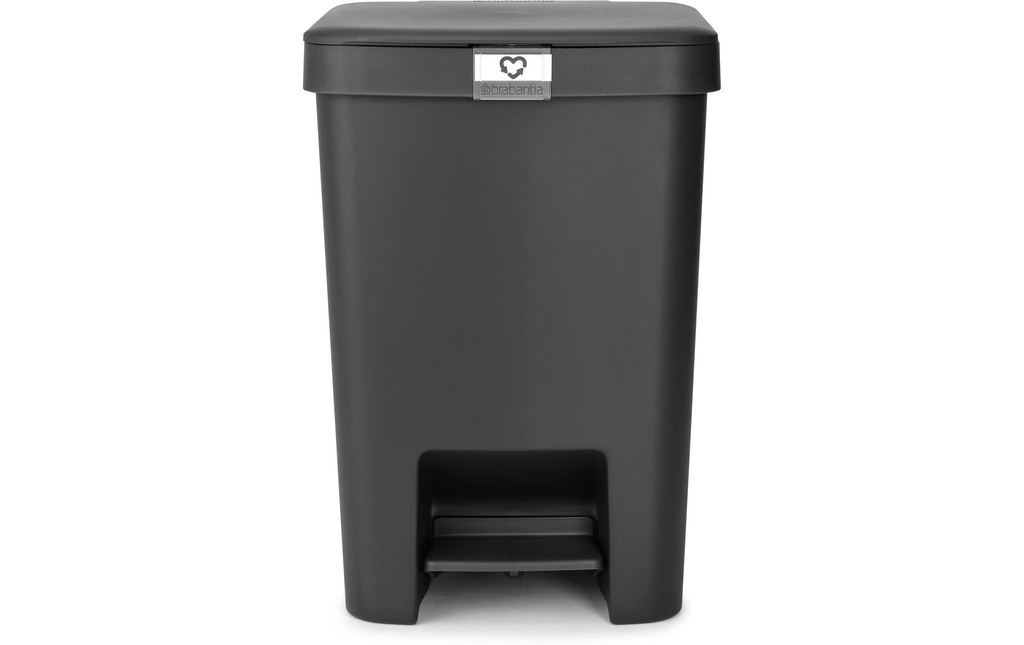 Brabantia Bacs de recyclage StepUp 25 l, Gris foncé