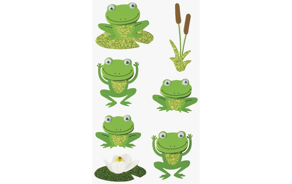 Heyda Autocollant à motif Mix  Grenouilles 2