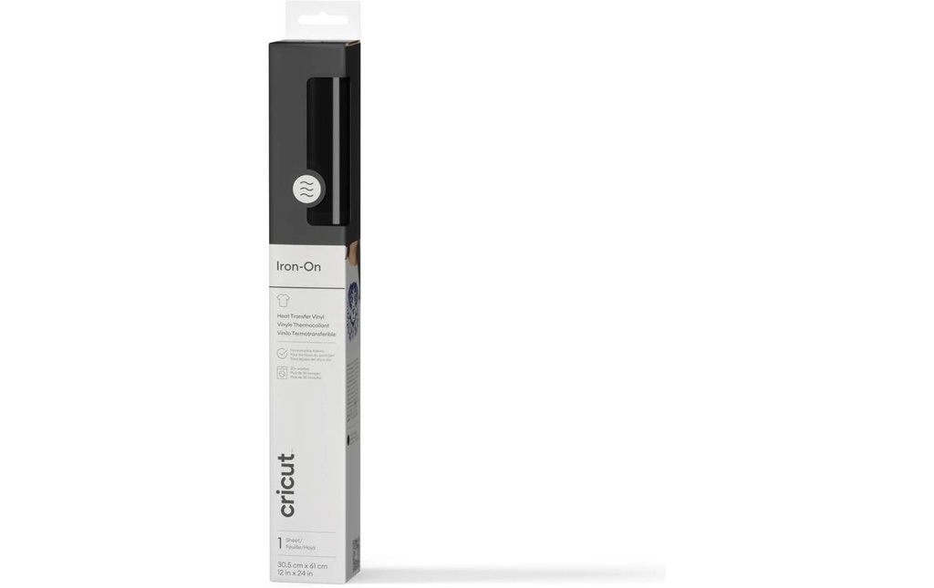 Cricut Film thermocollant 30.5 x 61 cm, 1 Pièce/s, Noir