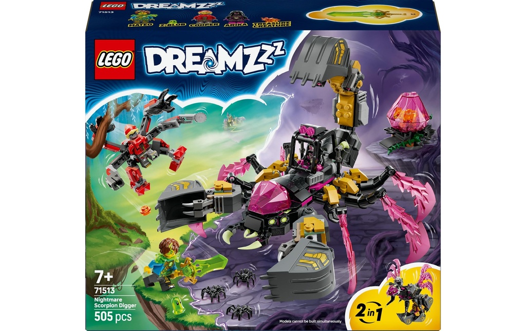 LEGO® DreamZzz La pelleteuse scorpion des cauchemars 71513