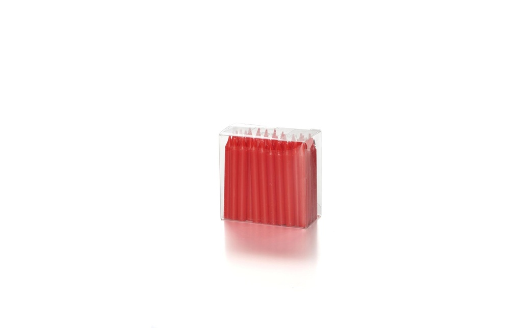 balthasar Bougie Anniversaire 7.5 cm x 0.8 cm, Rouge, 50 Pièce/s
