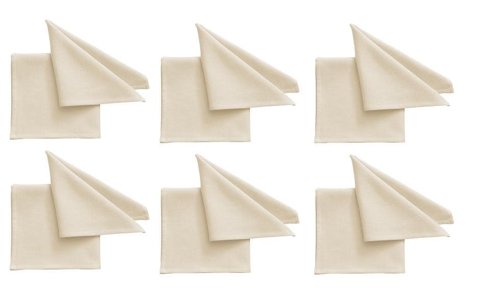 Pichler Serviette en tissu One 40 cm x 40 cm, 6 Pièce/s, Beige clair