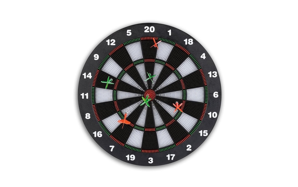 DoYourDart Cible de fléchettes avec 6 flèches