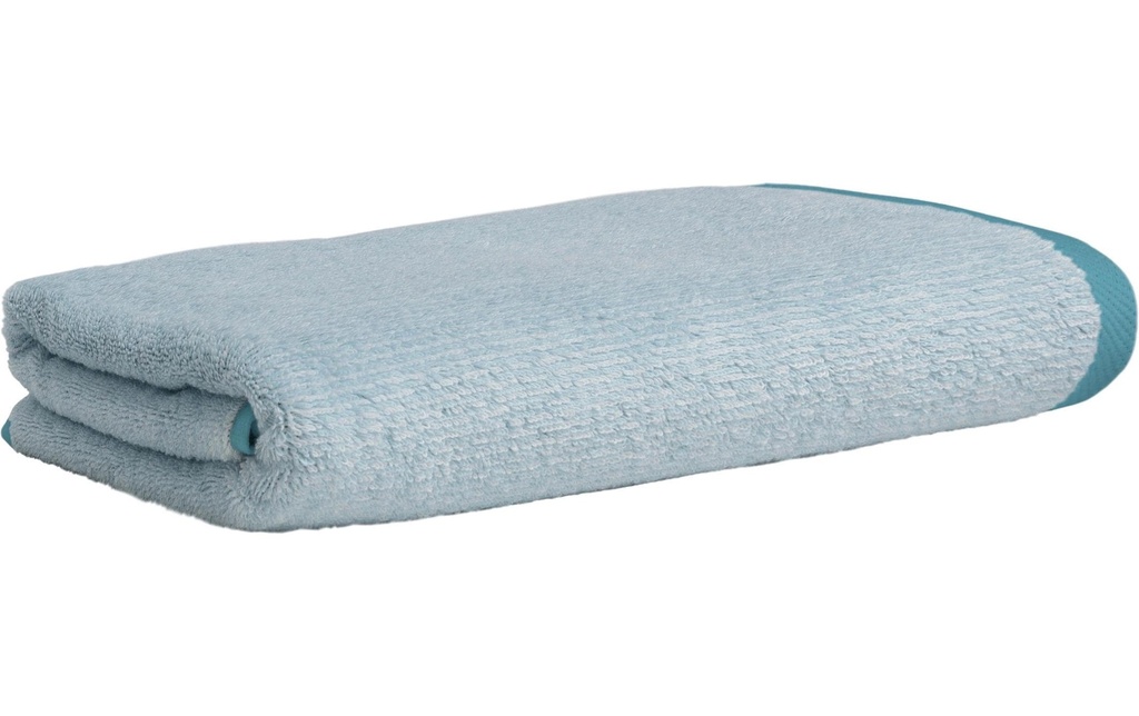 Möve Serviette de douche Tide Doubleface 67 x 140 cm, Aqua/Pétrole