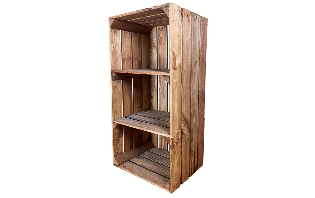 Holz Zollhaus Étagère Vintage Shabby Light Brown 40 x 75 cm