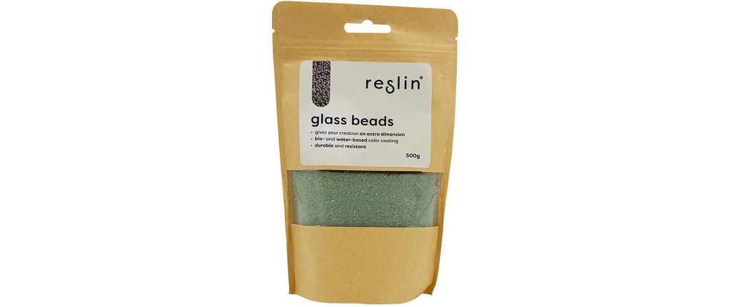 Reslin Perles de verre 500 g Vert clair