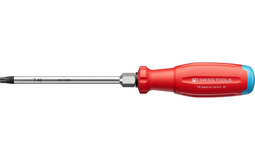 PB Swiss Tools Tournevis SwissGrip Evo PB 38400.40-140 Torx rouge