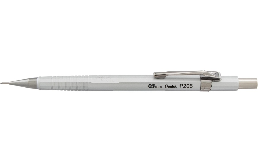 pentel Porte-mines Sharp 0,5 mm, argent métallique