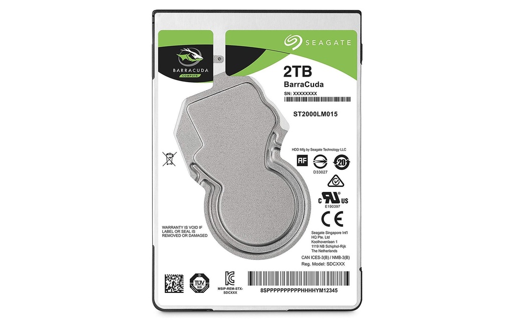 Seagate Disque dur BarraCuda 2.5 SATA 2 TB