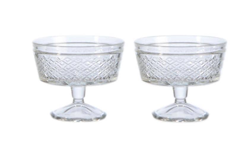 Royal Leerdam Coupe à dessert Sweet Temptations avec relief 2 pièces, 25 cl