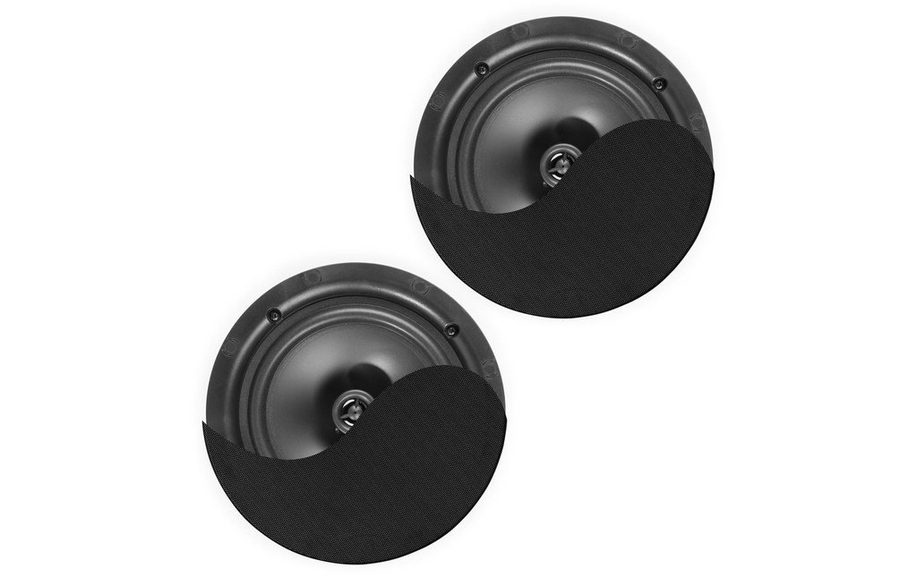 Power Dynamics Haut-parleur de plafond NCBT5B Lot de 2, 2x 20W, noir