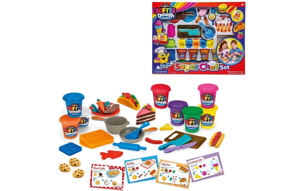 Cra-Z-Art Jeu de pâte à modeler Softee Dough Set Super Chef de cuisine