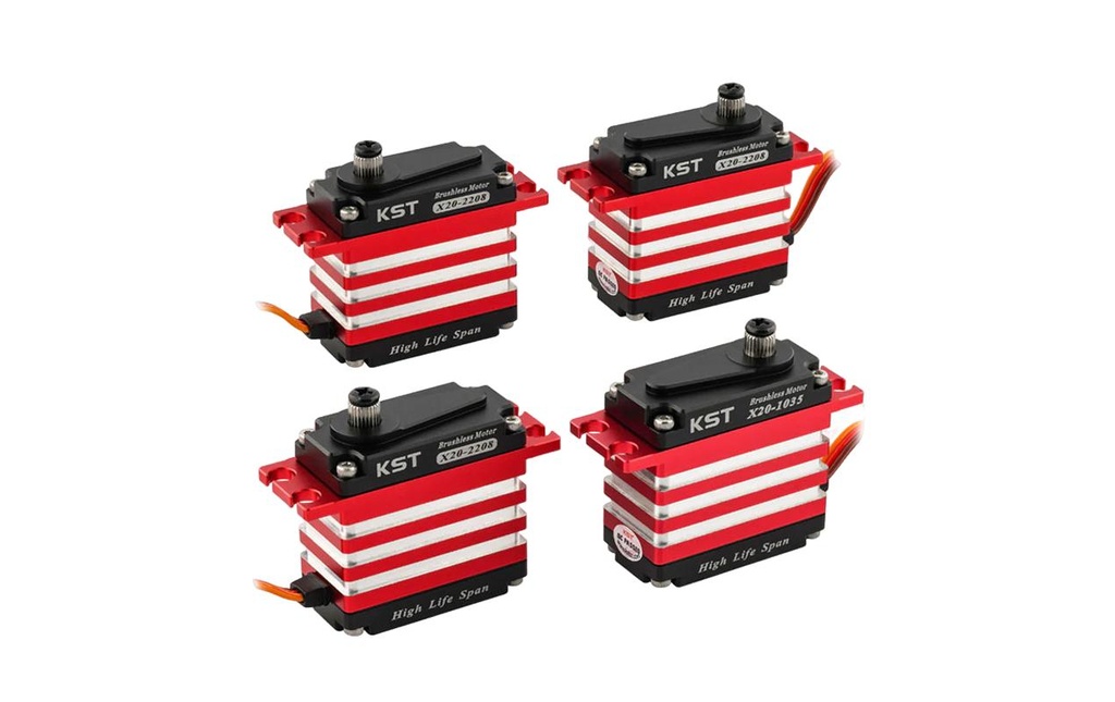 KST Kits servo Heli Combo 3x X20-2208 HLS V8.0, 1x X20-1035 HLS V3.0