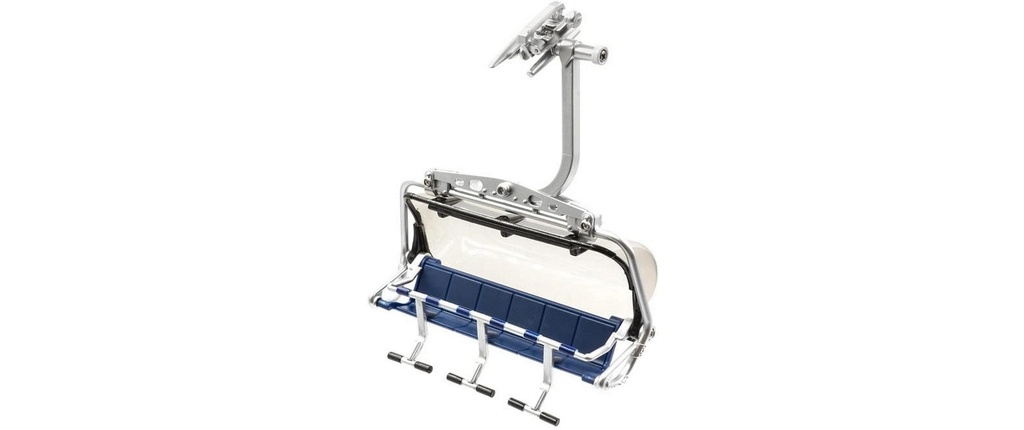 Jägerndorfer Fauteuil 6 places avec hotte 1:32 Bleu/Gris