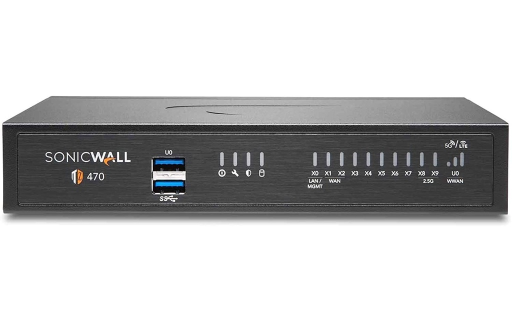 SonicWall Pare-feu TZ-470 TotalSecure Advanced Appliance, w/APSS, 1yr