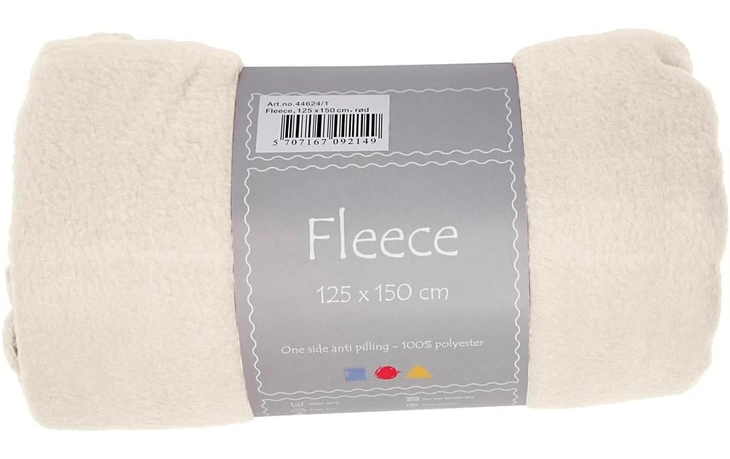 Creativ Company Polaire 150 cm x 125 cm, Blanc