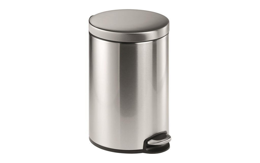 DURABLE Poubelle à pédale 12 l, Argenté