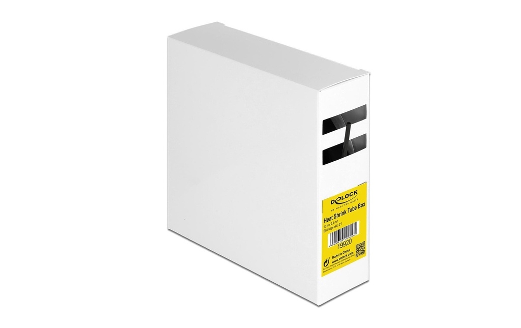 Delock Gaine thermorétractable 15 m x 2.4 mm Noir